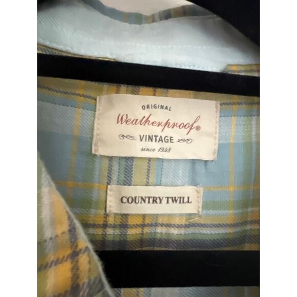 Weatherproof Country Twill flannel plaid button down LRG - Picture 4 of 9